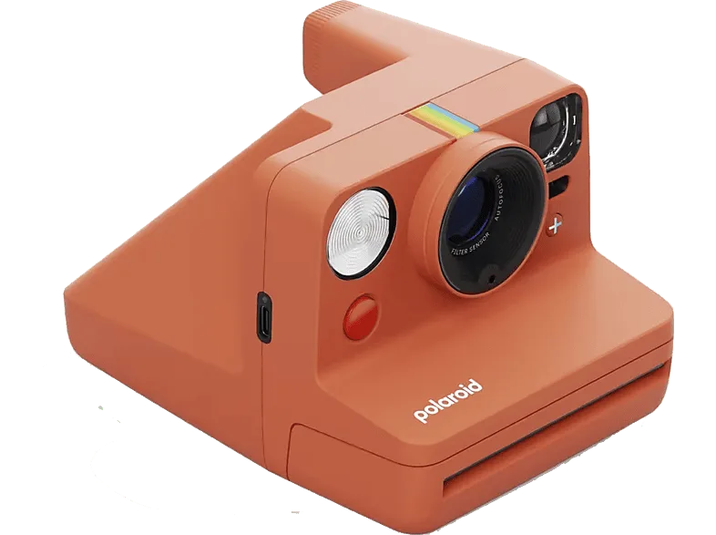 Cámara instantánea - Polaroid Now+ Generación 3, Bluetooth, Batería recargable, Flash Preciso, Coral