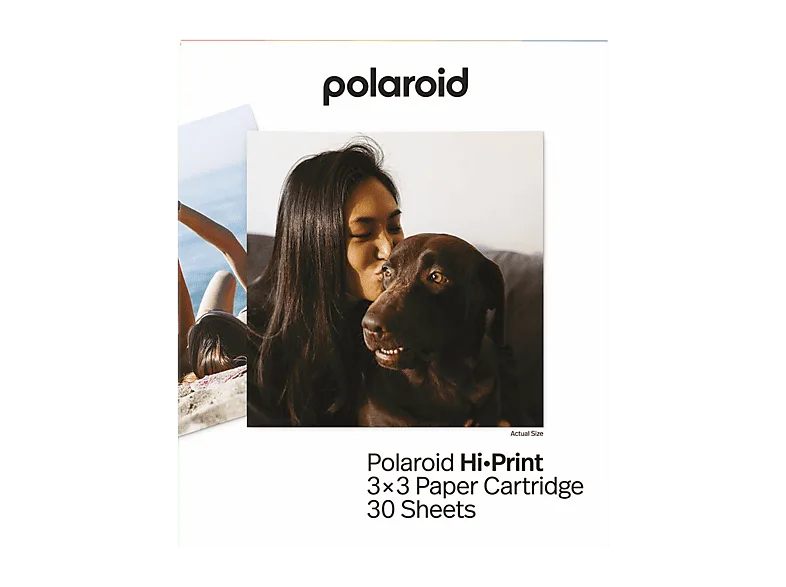 Papel fotográfico - Polaroid Cartucho de papel Hi-Print 3x3, 30 hojas