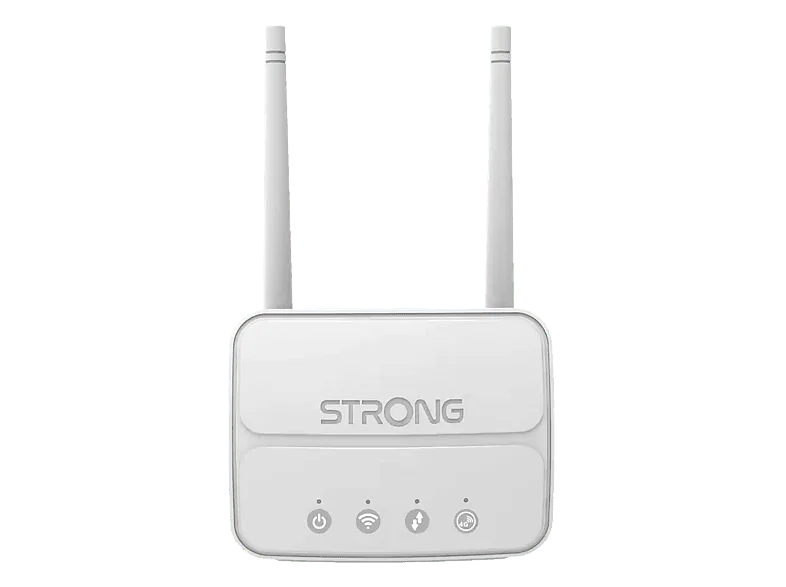 Router - Strong 4GROUTER360M, 300 Mbps, 2 antenas 4G LTE, WPS, Puerto Ethernet 10/100, Sistema LED inteligente, Blanco