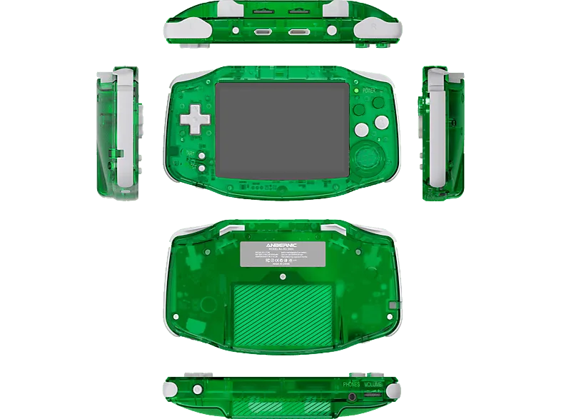 Consola retro - MyArcade Anbernic Retro RG34XX, 32GB, 1GB RAM LPDDR4, Pantalla IPS de 4", 3200mAh, Wifi y Bluetooth, Verde